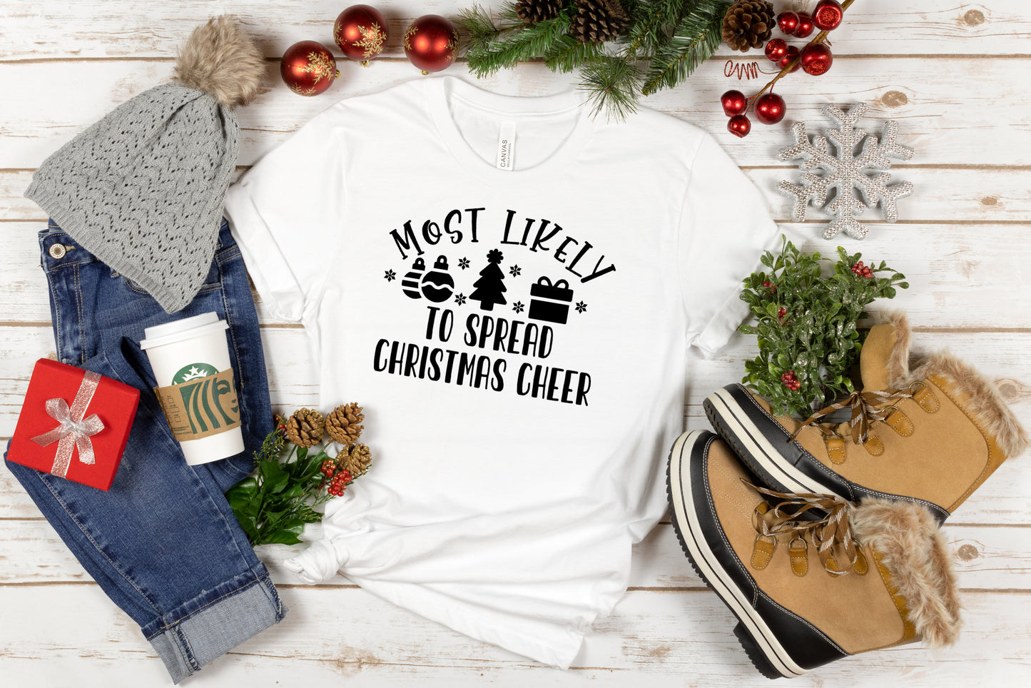 Personalized Christmas Gift T-shirt - "Most Likely to" T-shirts