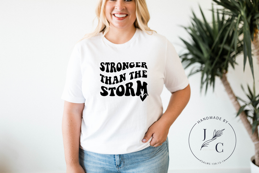 Embrace resilience with our storm-themed tee